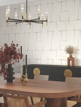Malia Grey & White by Ronald Redding Geometric Wallpaper – York Designer Series ZA8055