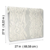 Timira Grey by Ronald Redding Botanical Wallpaper- York Designer Series ZA8061