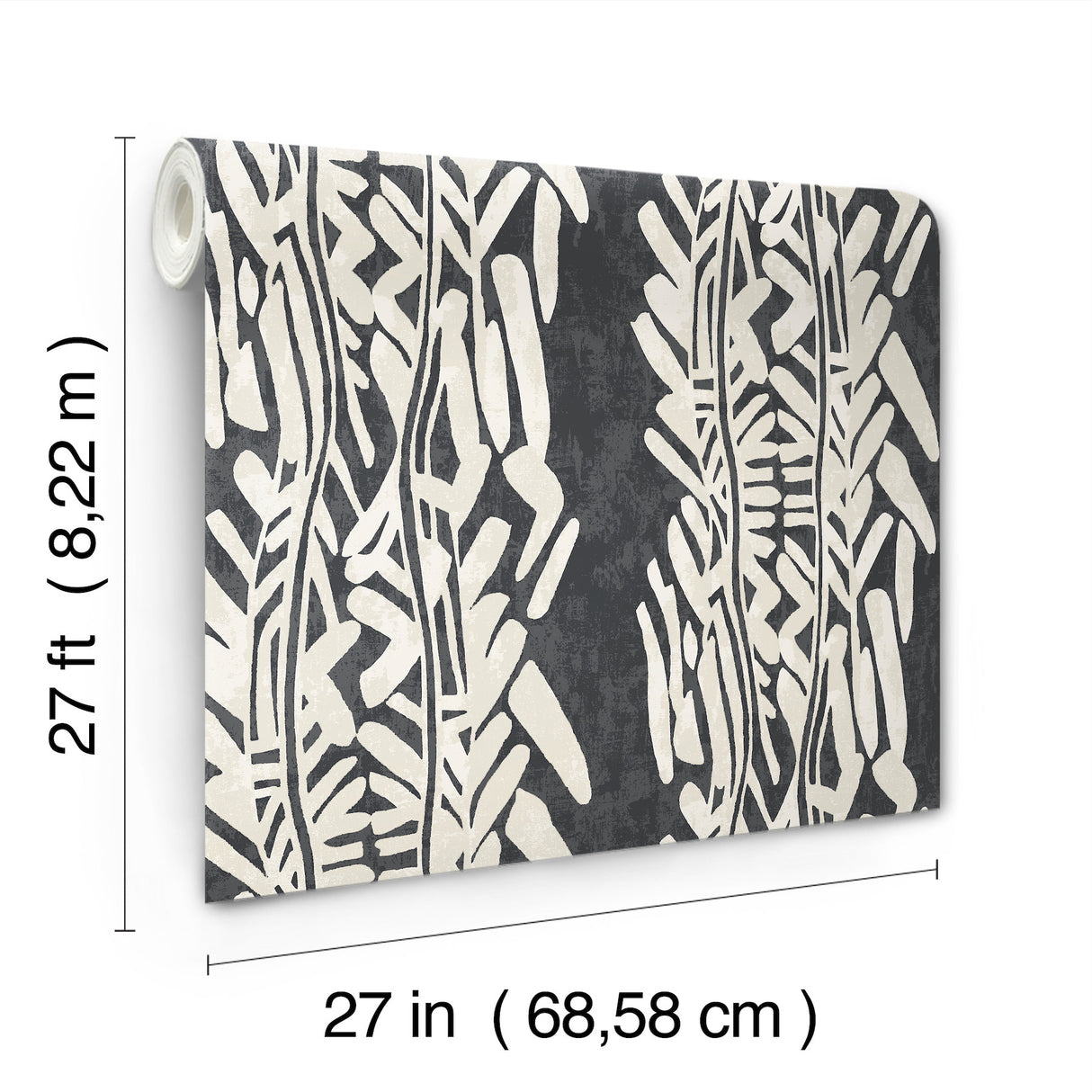 Timira Charcoal by Ronald Redding Botanical Wallpaper – York Designer Series ZA8062