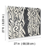 Timira Charcoal by Ronald Redding Botanical Wallpaper – York Designer Series ZA8062