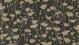 Shimmering Poppies Black & Gold Wallpaper ZA8066