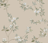 April Blossom Taupe Wallpaper by Ronald Redding, SKU ZA8075