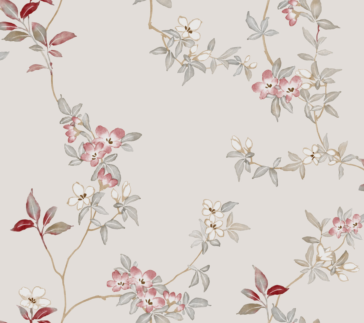 April Blossom Cream Wallpaper by Ronald Redding – York Designer Series ZA8076
