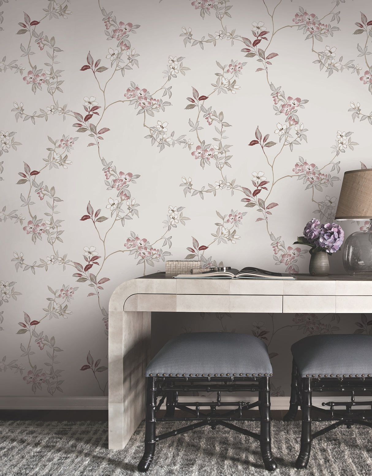 April Blossom Cream by Ronald Redding Floral Wallpaper – York Designer Series ZA8076