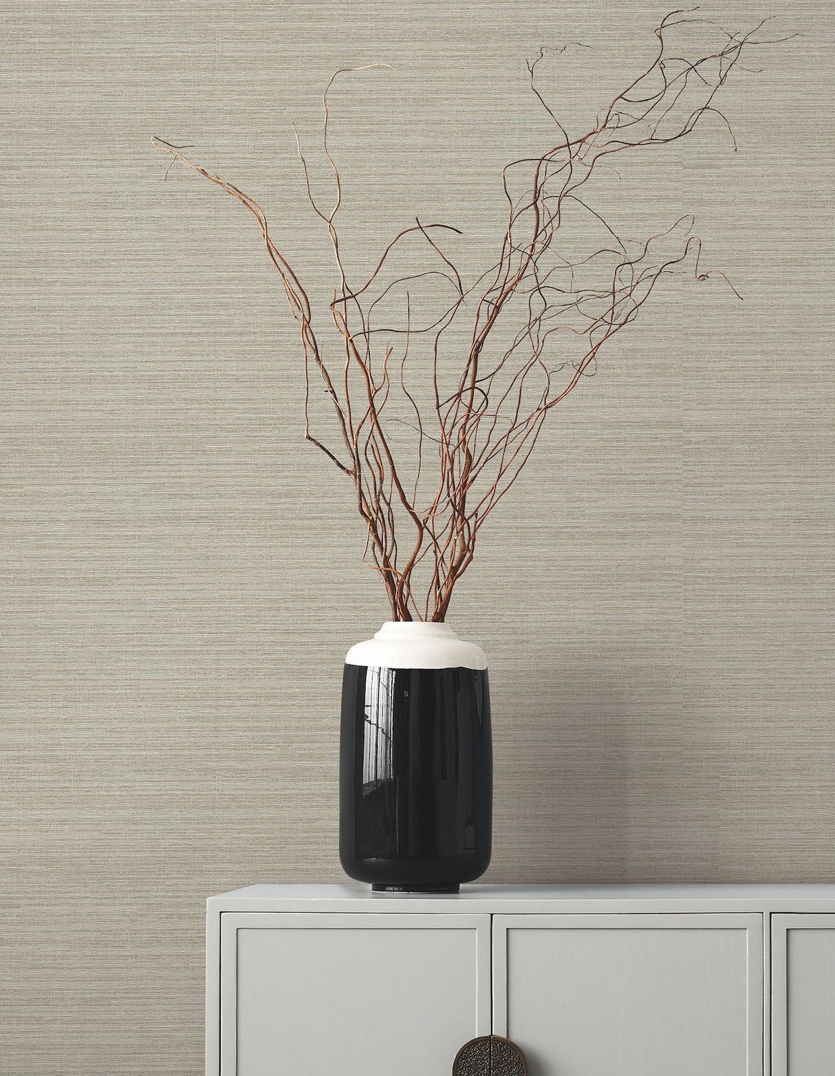 Amyra Silk Almond by Ronald Redding Textured Weaves Wallpaper – York Designer Series ZA8093N