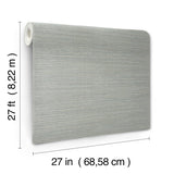 Amyra Silk Grey by Ronald Redding Textured Weaves Wallpaper – York Designer Series ZA8094N