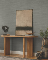 Amyra Silk Charcoal by Ronald Redding Textured Vinyl Wallpaper – York Designer Series ZA8097N