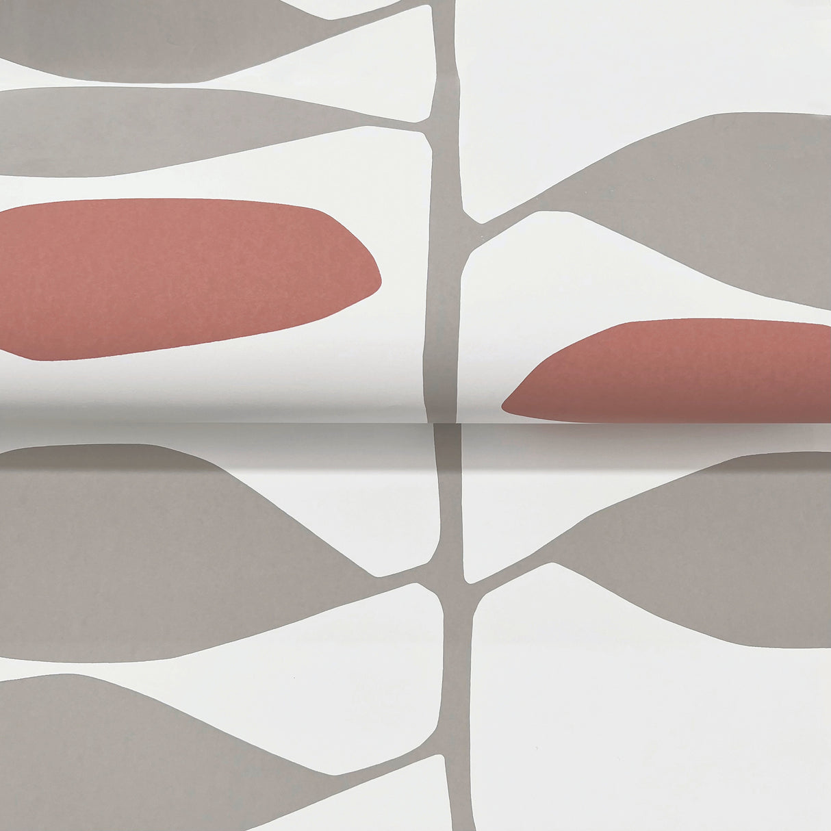 Sculpted Vines Vermillion & Graphite by York Wallcoverings Modern Botanical Wallpaper – York Wallcoverings ZM2802