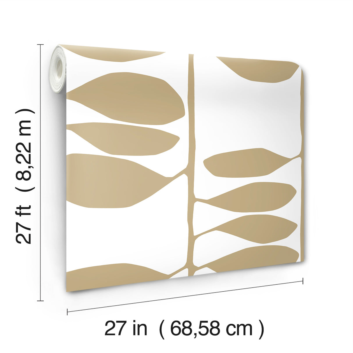 Sculpted Vines Gold by York Wallcoverings Modern Metallic Botanical Wallpaper – York Wallcoverings ZM2803
