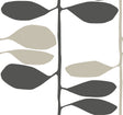 Sculpted Vines Carbon & Linen Wallpaper by York Wallcoverings pattern detail
