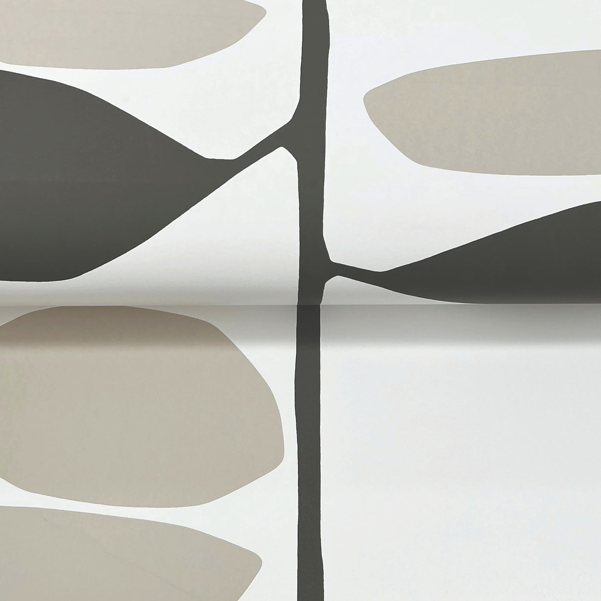 Sculpted Vines Carbon & Linen by York Wallcoverings Botanical Non Woven Wallpaper- York Wallcoverings ZM2804