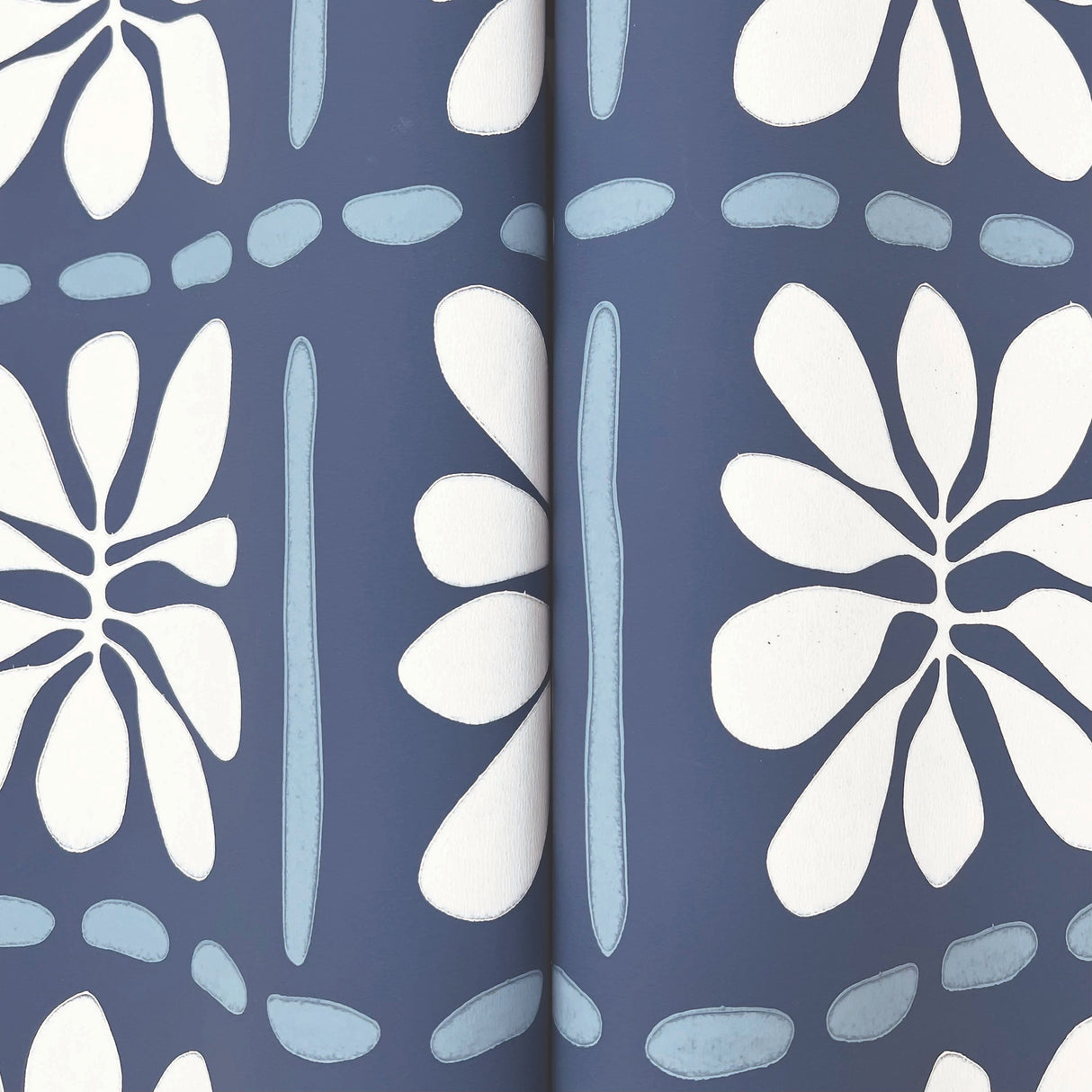 Mimosa Fleur Ultramarine by York Wallcoverings Wallpaper – York Wallcoverings ZM2807