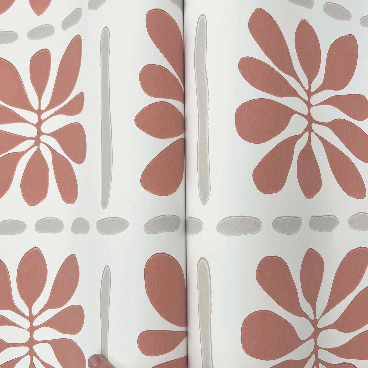 Mimosa Fleur Terracotta by York Wallcoverings Non Woven Wallpaper – York Wallcoverings ZM2809