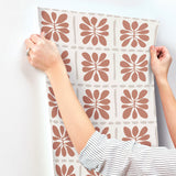 Mimosa Fleur Terracotta by York Wallcoverings Non Woven Wallpaper – York Wallcoverings ZM2809