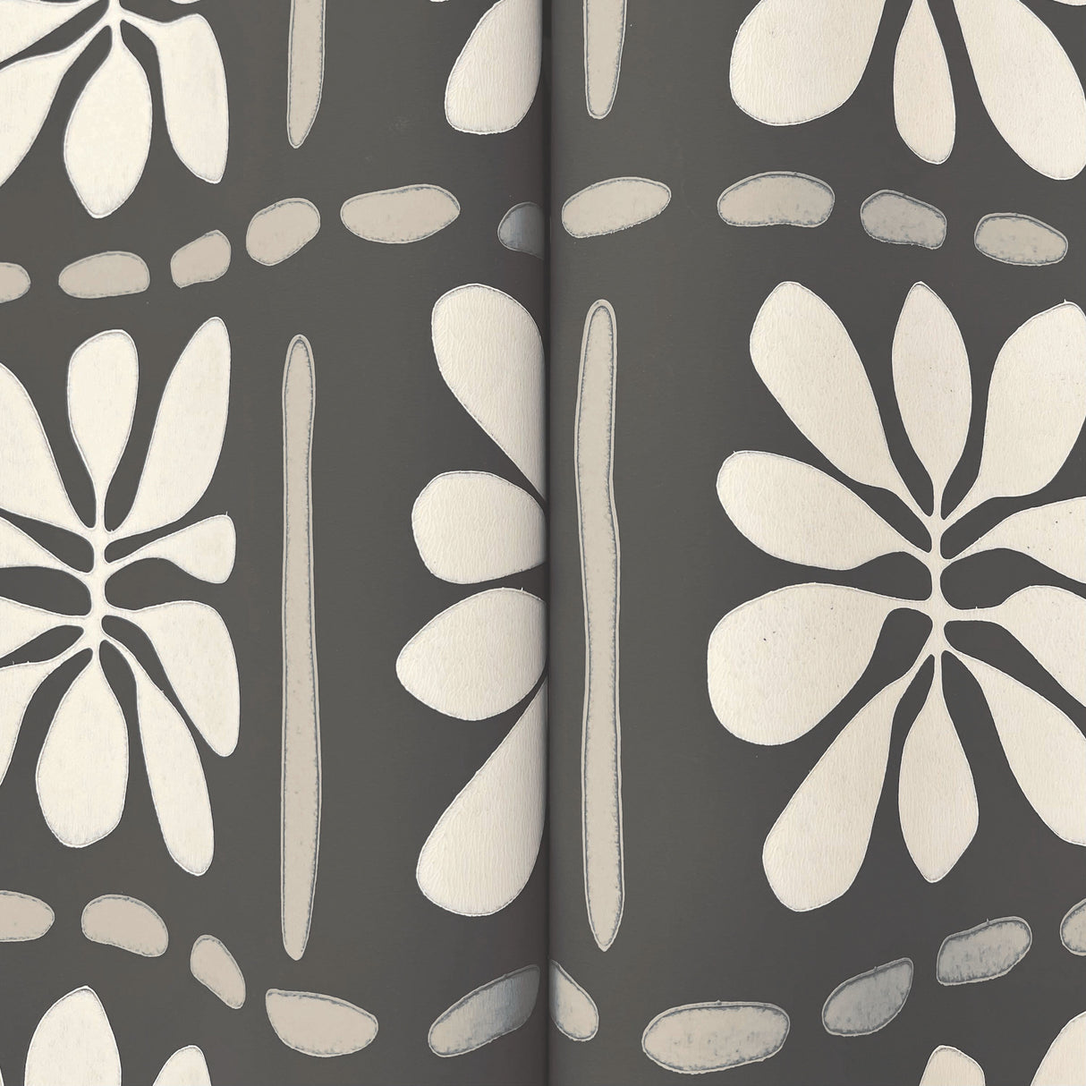 Mimosa Fleur Carbon Black by York Wallcoverings Floral Wallpaper – York Wallcoverings ZM2810