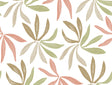Little Garden Leaf & Coral Wallpaper by York Wallcoverings - ZM2812