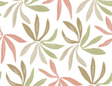 Little Garden Leaf & Coral Wallpaper by York Wallcoverings - ZM2812