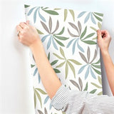 Little Garden Alpine & Sky & Silver by York Wallcoverings Tropical Wallpaper – York Wallcoverings ZM2813