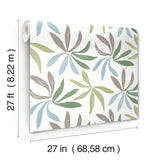 Little Garden Alpine & Sky & Silver by York Wallcoverings Tropical Wallpaper – York Wallcoverings ZM2813