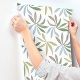 Little Garden Alpine & Sky & Silver by York Wallcoverings Tropical Wallpaper – York Wallcoverings ZM2813