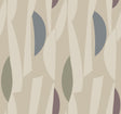 York Wallcoverings Balance Jewel geometric non woven wallpaper roll, 27 in x 27 ft, beige with jewel-tone accents