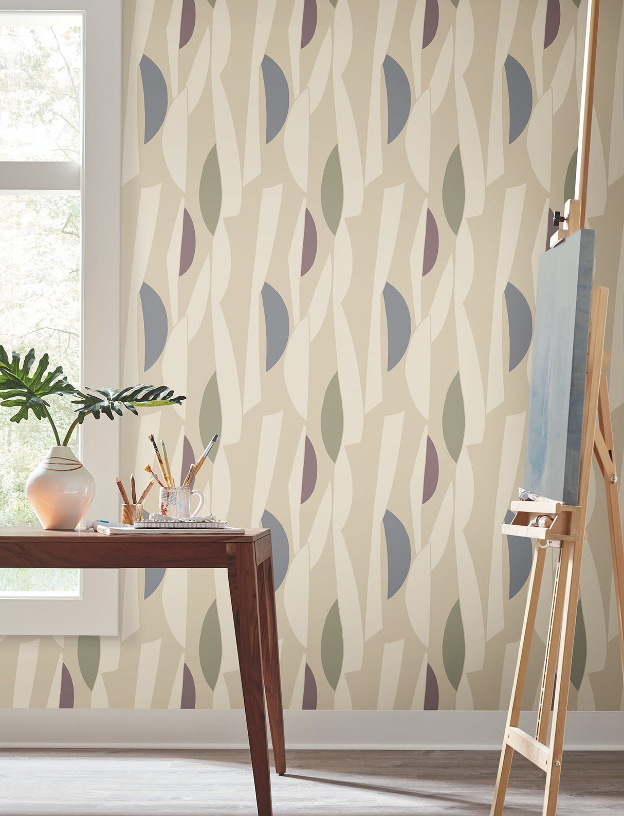 Balance Jewel by York Wallcoverings Geometric Non Woven Wallpaper- York Wallcoverings ZM2821