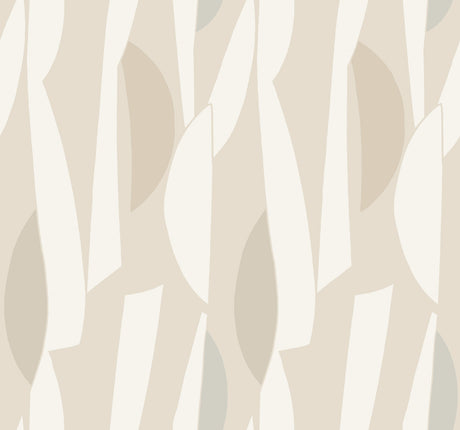 Balance Nude Abstract Geometric Non Woven Wallpaper by York Wallcoverings Artisan Studio - ZM2822