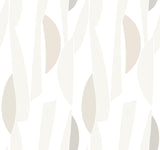 York Wallcoverings Balance Gesso geometric wallpaper in a light studio room setting
