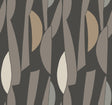 Balance Carbon and Graphite Geometric Metallic Wallpaper by York Wallcoverings - ZM2826