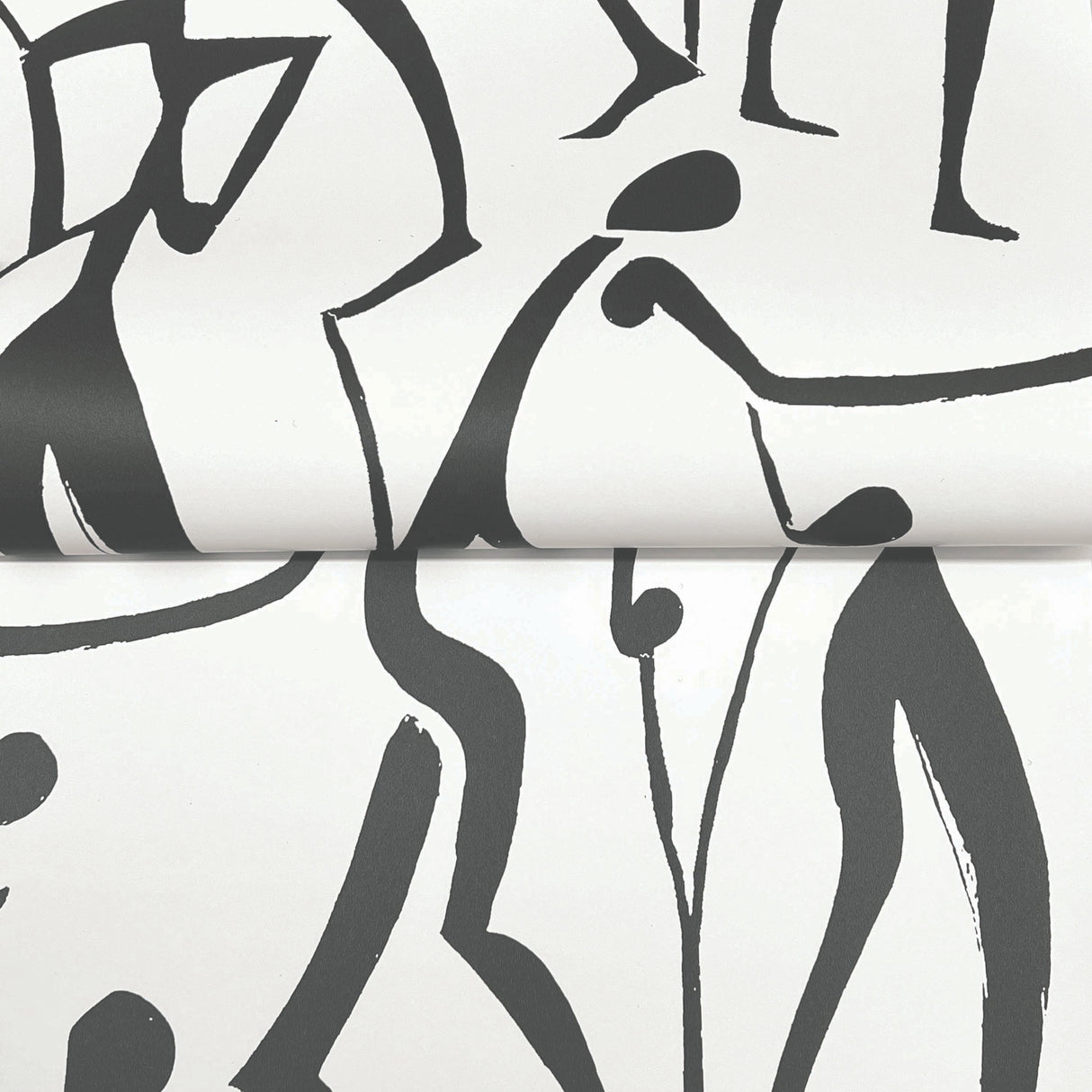 Joyful Dancers Carbon Black by York Wallcoverings Wallpaper – York Wallcoverings ZM2831