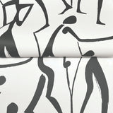 Joyful Dancers Carbon Black by York Wallcoverings Wallpaper – York Wallcoverings ZM2831