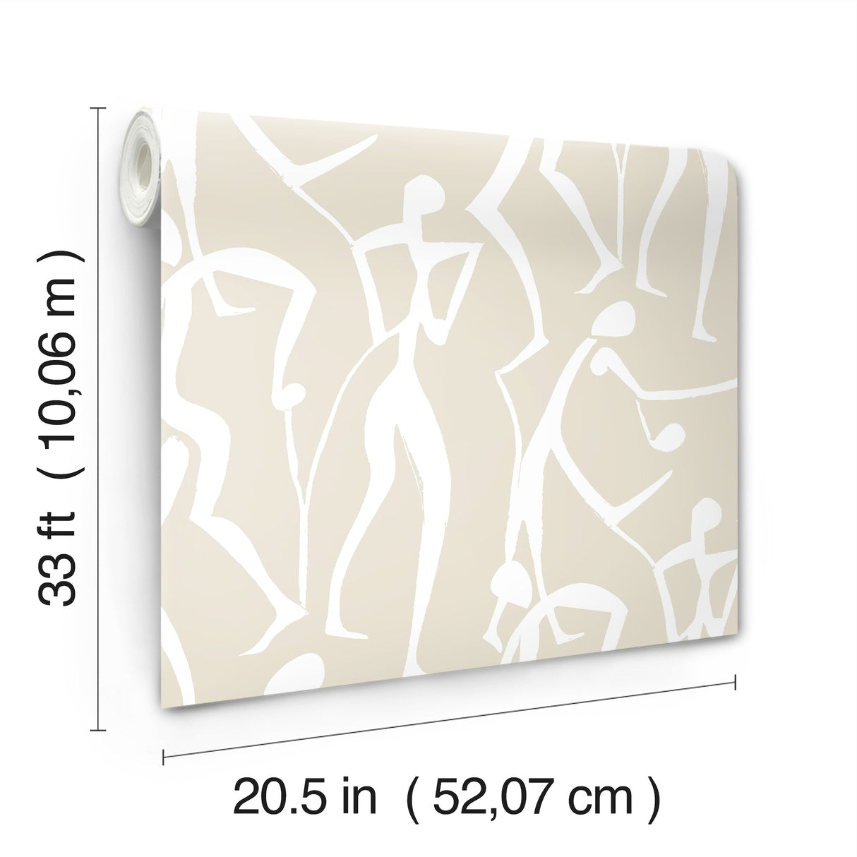 Joyful Dancers Nude by York Wallcoverings Non Woven Wallpaper – York Wallcoverings ZM2834