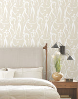 Joyful Dancers Nude by York Wallcoverings Non Woven Wallpaper – York Wallcoverings ZM2834