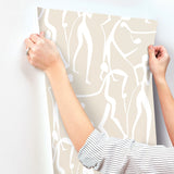Joyful Dancers Nude by York Wallcoverings Non Woven Wallpaper – York Wallcoverings ZM2834