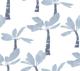 Painted Oasis Ultramarine Wallpaper by York Wallcoverings ZM2837