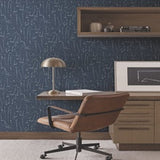 Vermillion Coast Ultramarine by York Wallcoverings Nautical Wallpaper – York Wallcoverings ZM2841