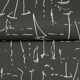 Vermillion Coast Carbon Black by York Wallcoverings Nautical Wallpaper – York Wallcoverings ZM2842