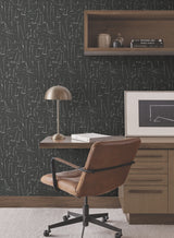 Vermillion Coast Carbon Black by York Wallcoverings Nautical Wallpaper – York Wallcoverings ZM2842