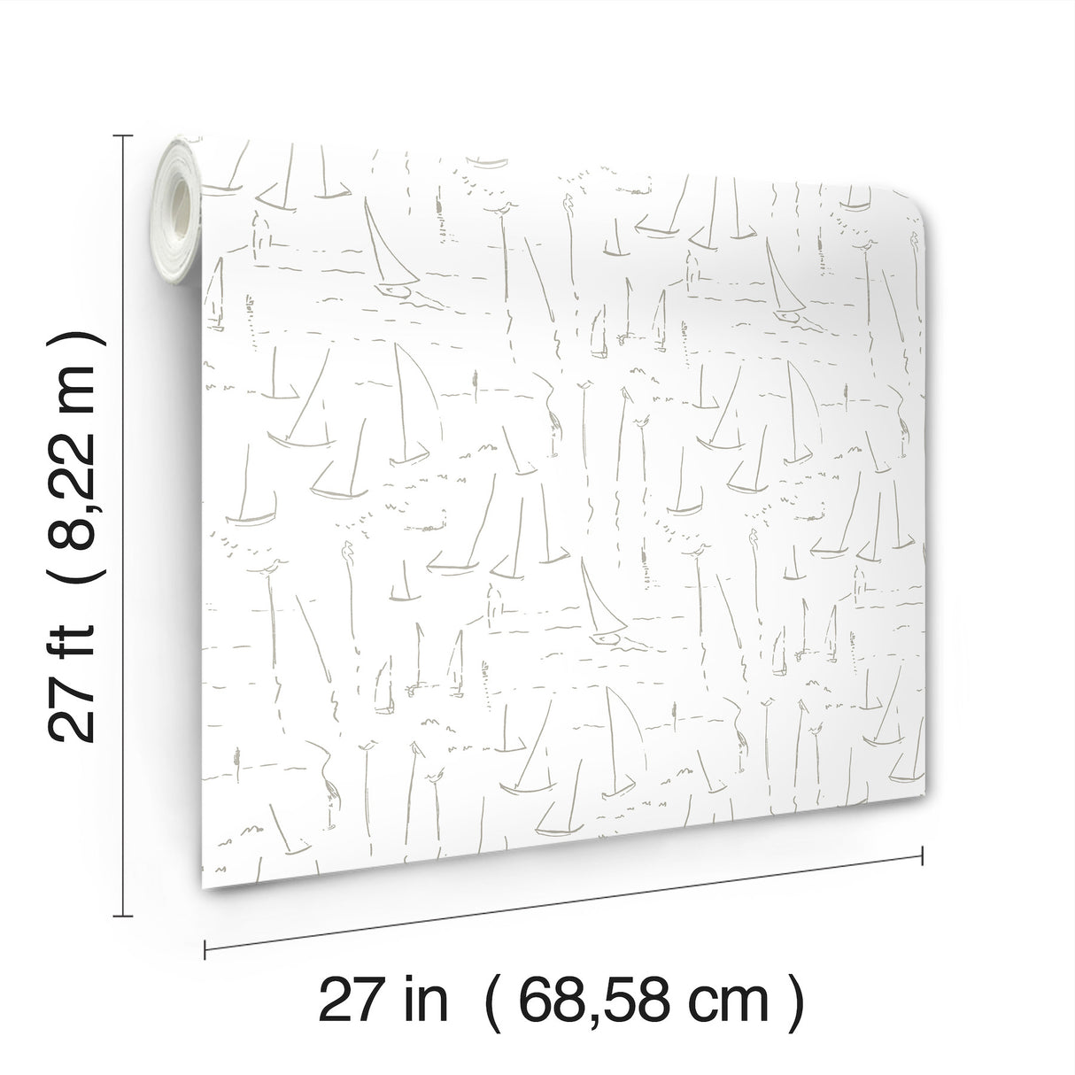 Vermillion Coast Silver by York Wallcoverings Nautical Wallpaper – York Wallcoverings ZM2844