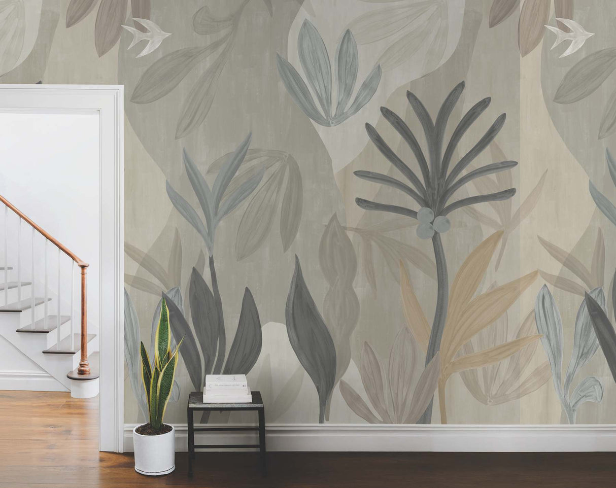 Chambord Gardens Graphite & Carbon by York Wallcoverings Wall Mural – York Wallcoverings ZM2848M
