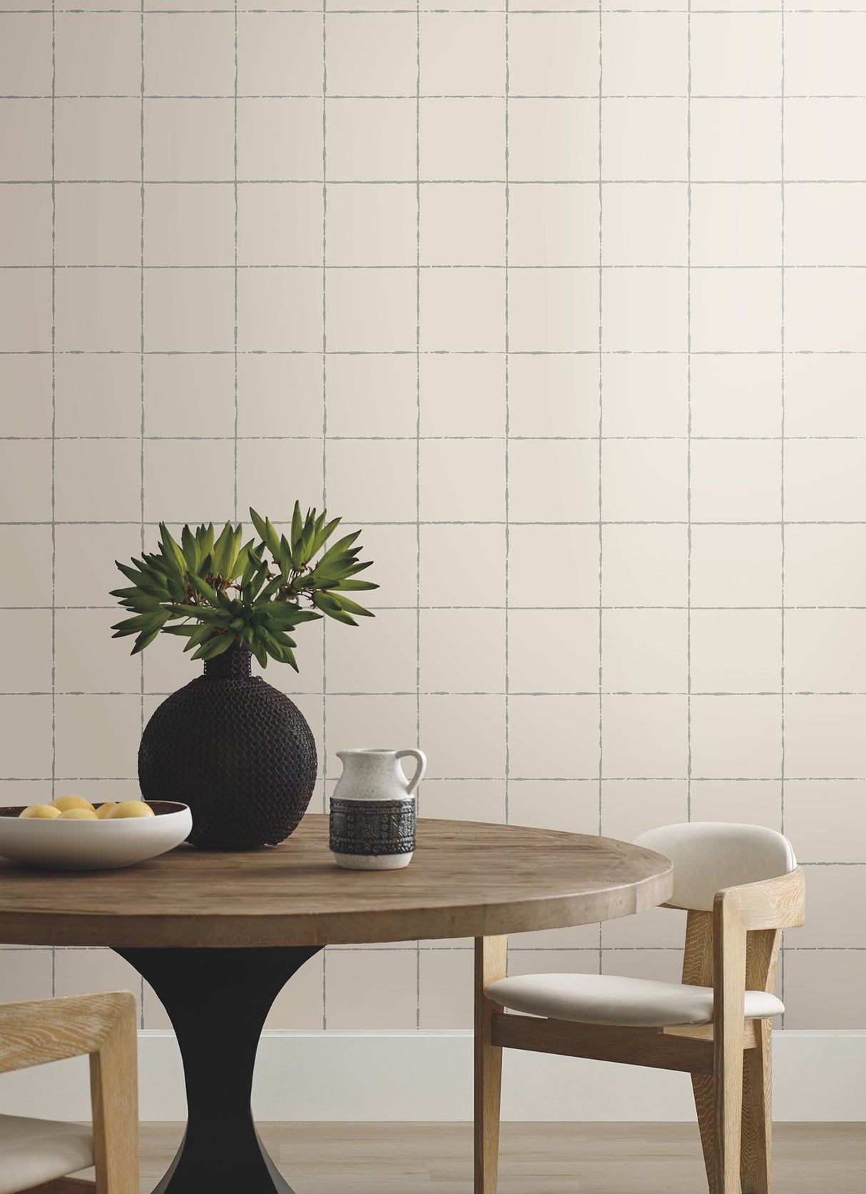 La Vitre Plaid Lichen Grey by York Wallcoverings Geometric Plaid Wallpaper – York Wallcoverings ZM2851
