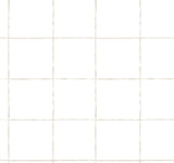 La Vitre Plaid Graphite non woven wallpaper sample with minimalist grid pattern.