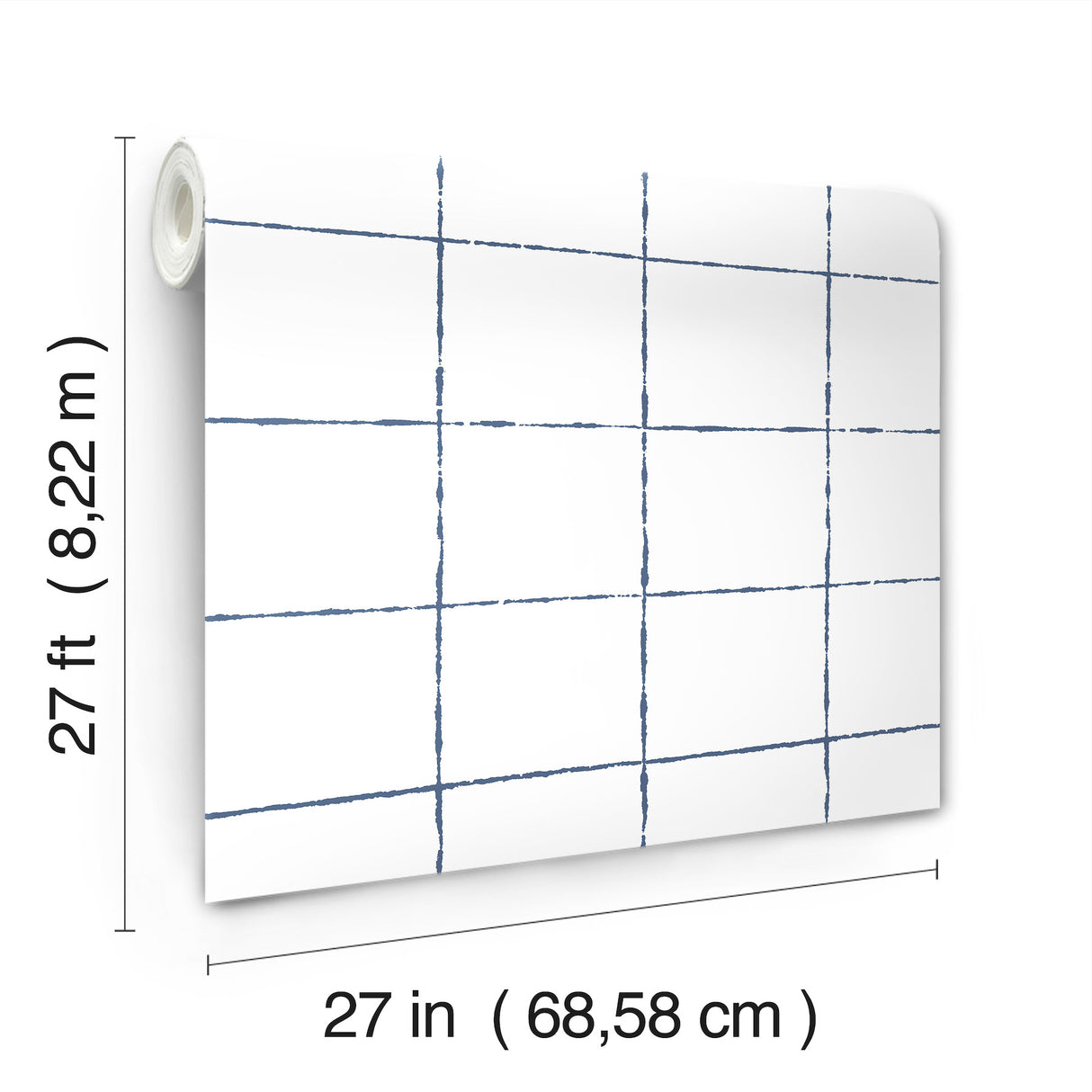 La Vitre Plaid Ultramarine by York Wallcoverings Geometric Plaid Wallpaper – York Wallcoverings ZM2856