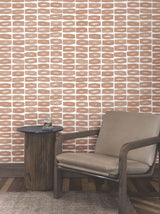 Modernist Motif Terracotta by York Wallcoverings Geometric Wallpaper – York Wallcoverings ZM2861