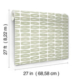 Modernist Motif Leaf by York Wallcoverings Wallpaper- York Wallcoverings ZM2862