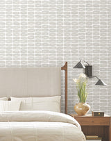 Modernist Motif Lichen Grey by York Wallcoverings Wallpaper – York Wallcoverings ZM2863