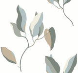 Brushwork Branches Mineral & Olive Wallpaper by York Wallcoverings - ZM2873