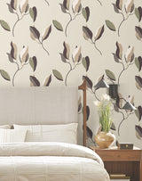Brushwork Branches Violet by York Wallcoverings Botanical Wallpaper – York Wallcoverings ZM2875