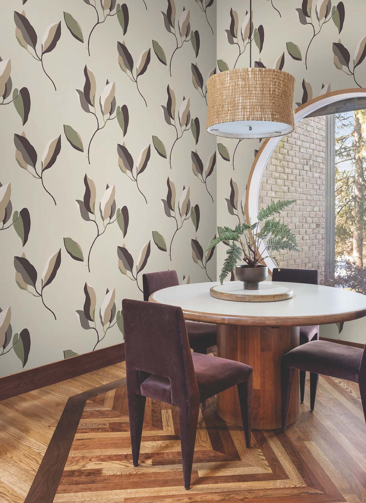 Brushwork Branches Violet by York Wallcoverings Botanical Wallpaper – York Wallcoverings ZM2875