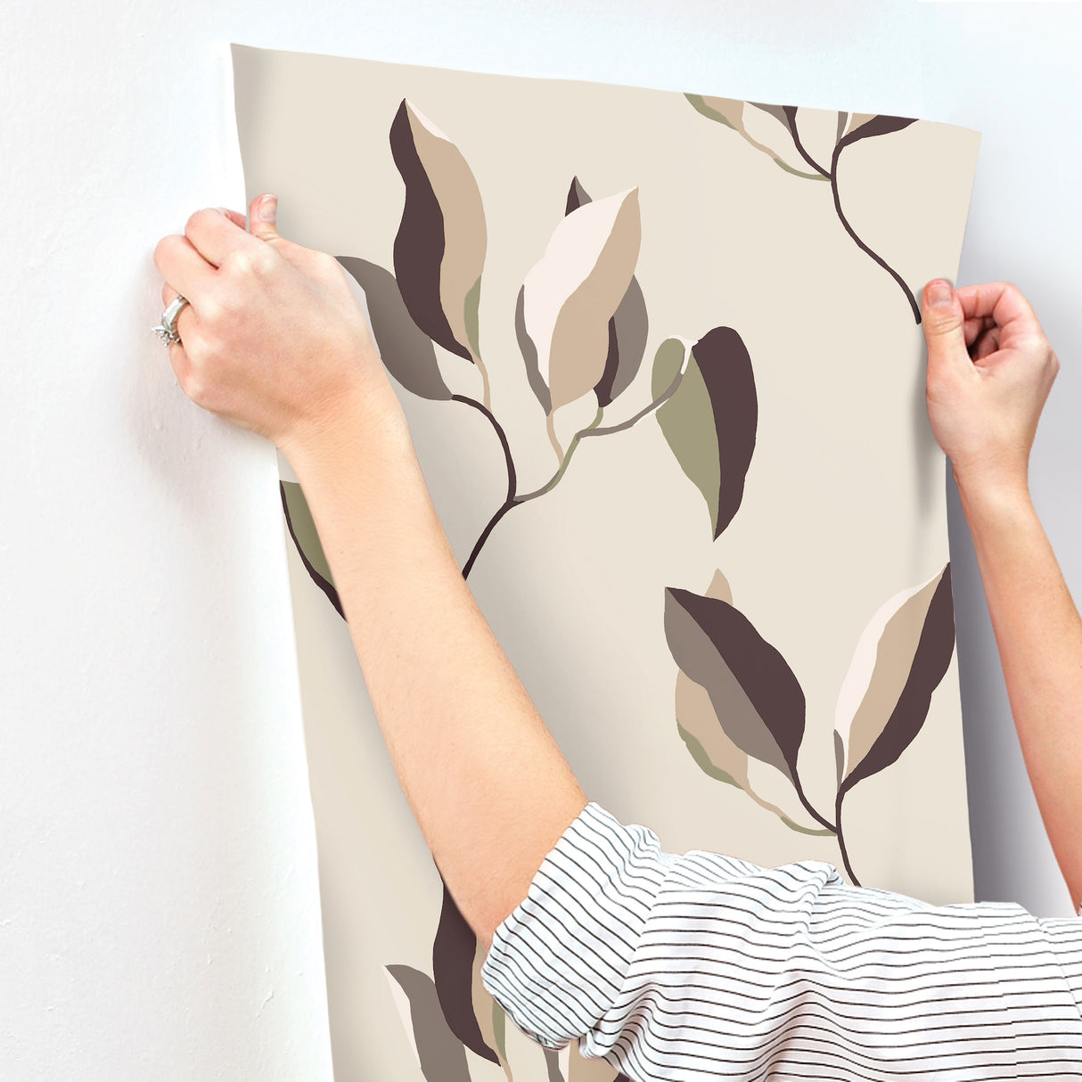 Brushwork Branches Violet by York Wallcoverings Botanical Wallpaper – York Wallcoverings ZM2875